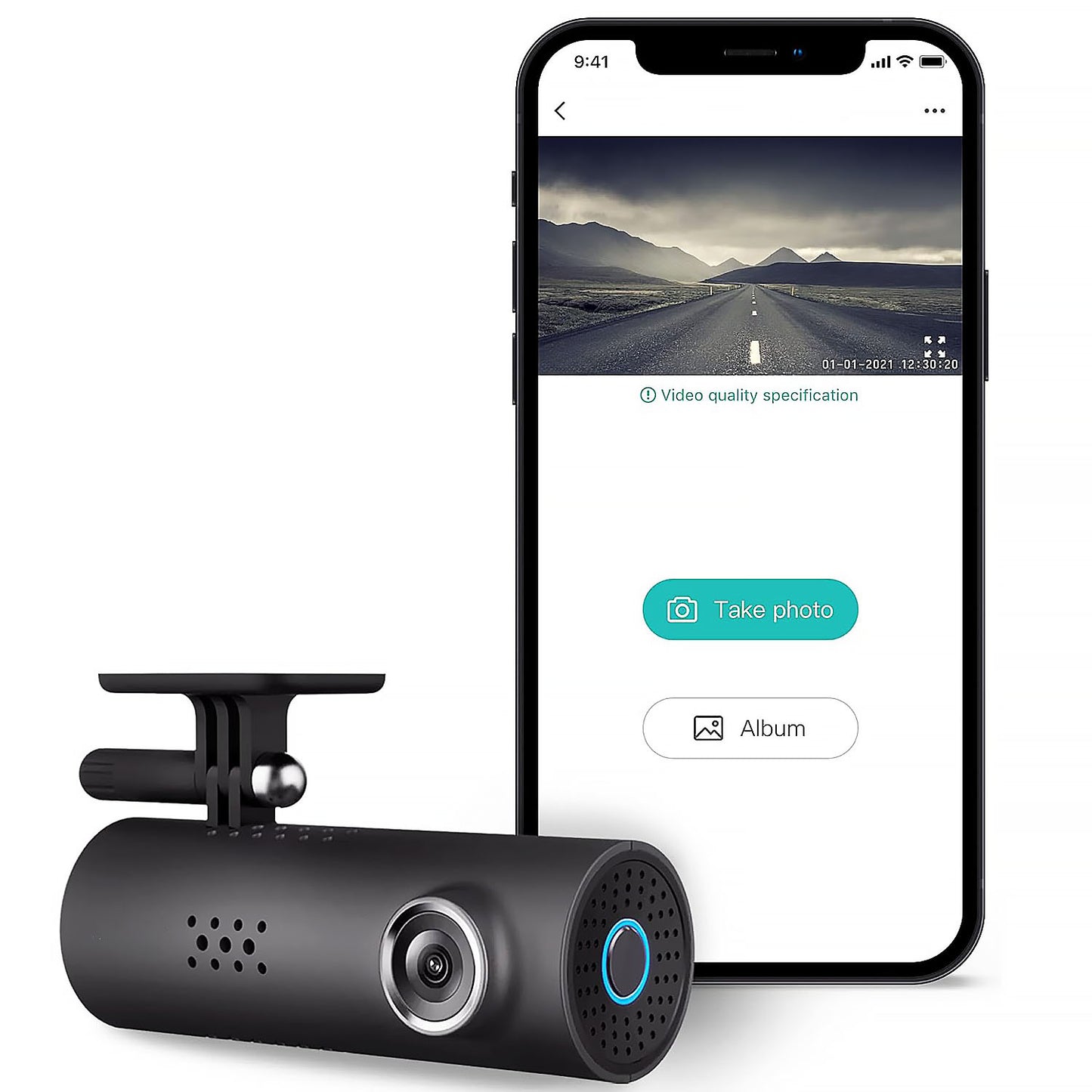 1080P Full HD Smart Dash Cam Built-in G-Sensor