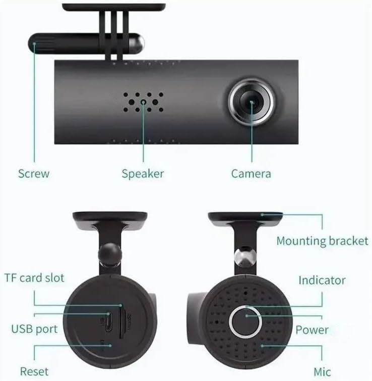 1080P Full HD Smart Dash Cam Built-in G-Sensor