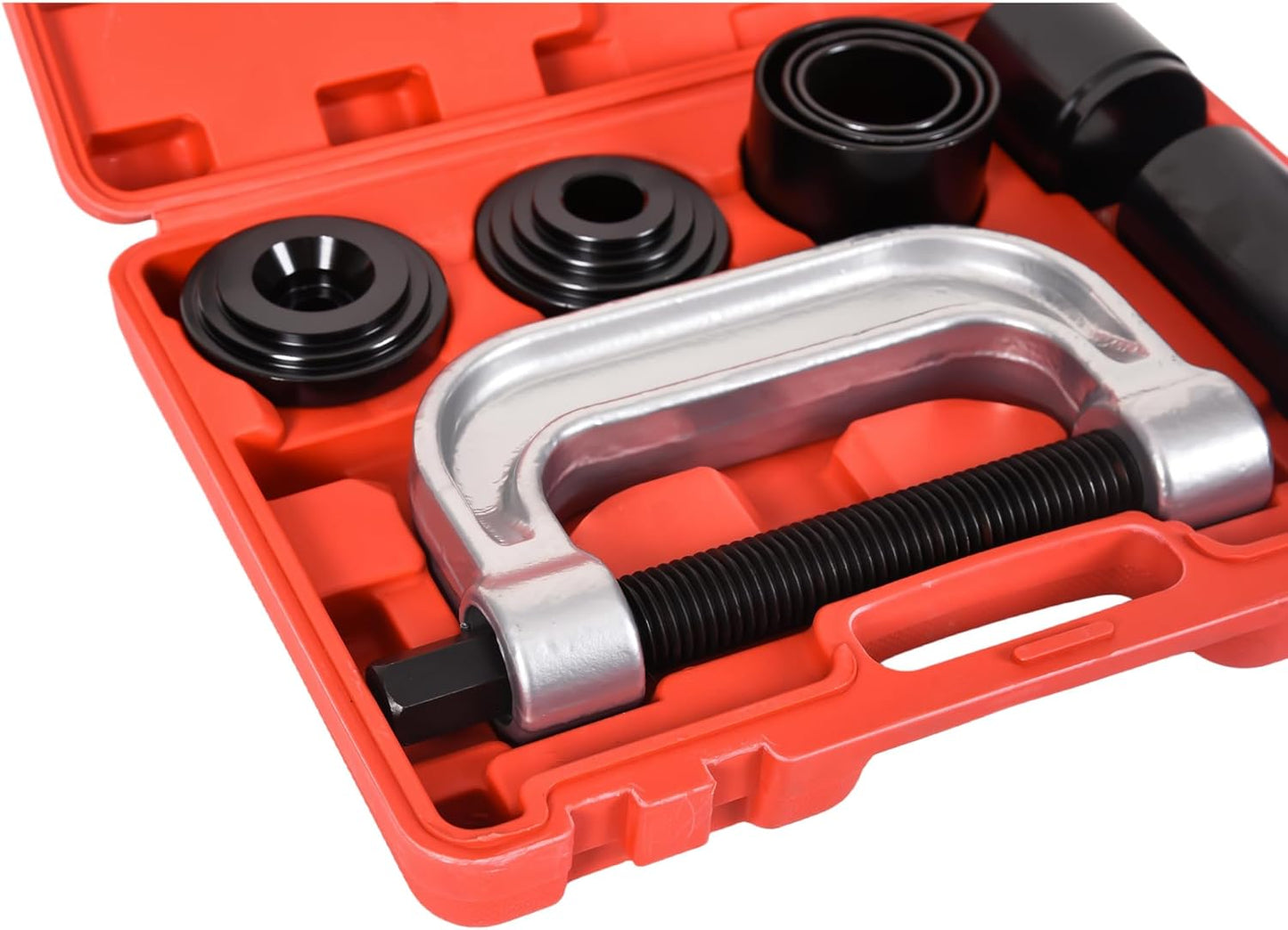 Heavy Duty Ball Joint Press & U Joint Removal Tool Kit with 4x4 Adapters for 2WD 4WD Car Light Truck, Upper and Lower Ball Joint Press Kit Removal Tool Remover Installer Service Set