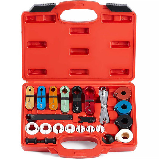 25pc Line Disconnect Tool Kit for A/C, Fuel Transmission Systems