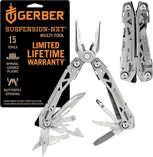 15-in-1 EDC Pocket Knife Set with Wire Stripper, Needle Nose Pliers, and Pocket Clip, Stainless Steel