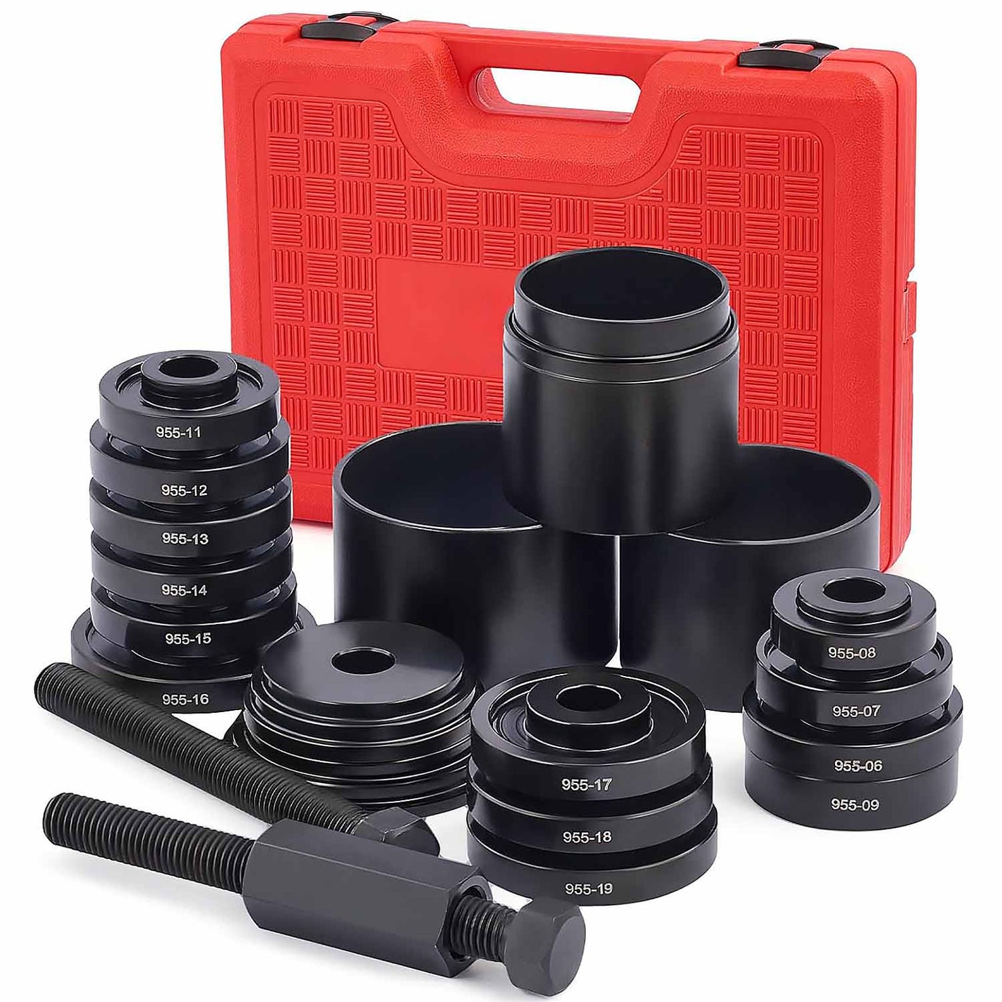 24pc Wheel Bearing Press Kit for Front Wheel Drive Bearing Removal & Installation