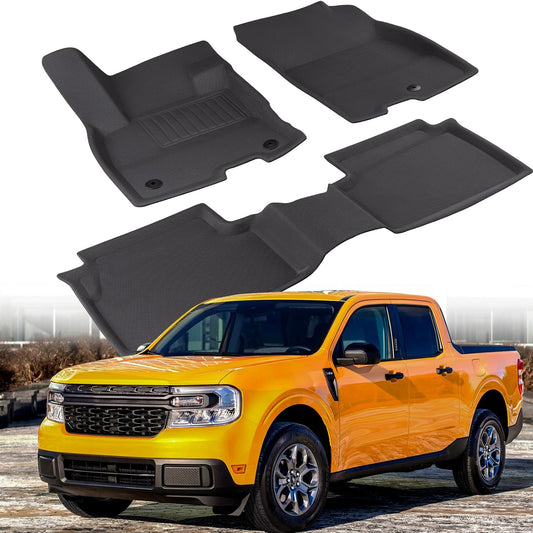 Floor Mats for Ford Maverick Hybrid Truck 2022-2025, Black, 3 Pieces