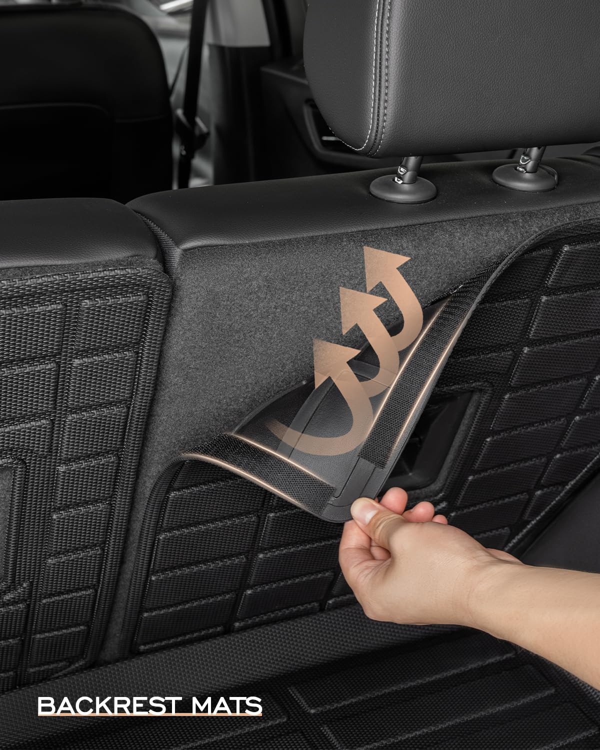 Floor Mats for Chevy Equinox 2018-2024, Black, 6 Pieces