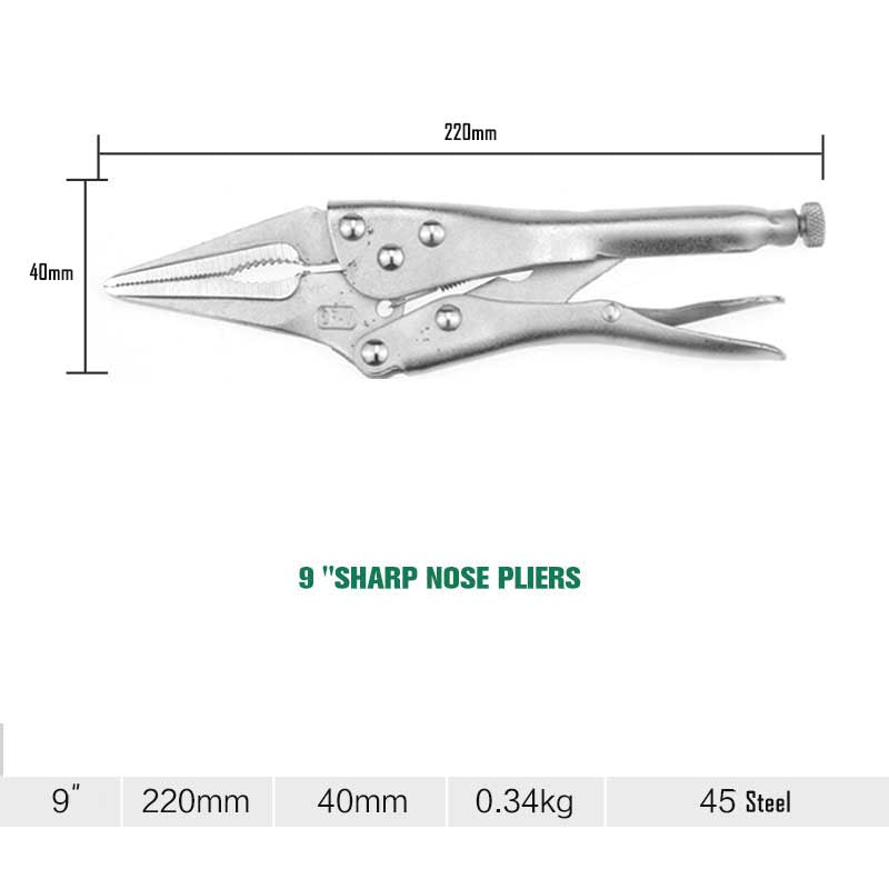 Locking Pliers with Wire Cutter Set, 2 Piece