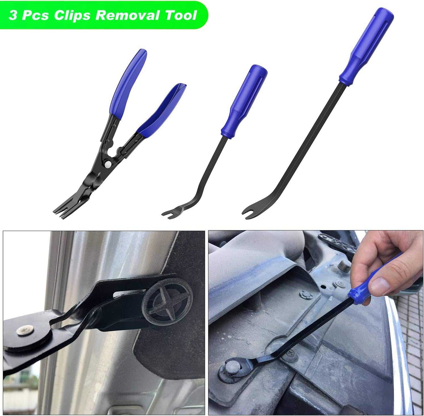 19Pcs Trim Removal Tool Set & Clip Plier Upholstery Remover