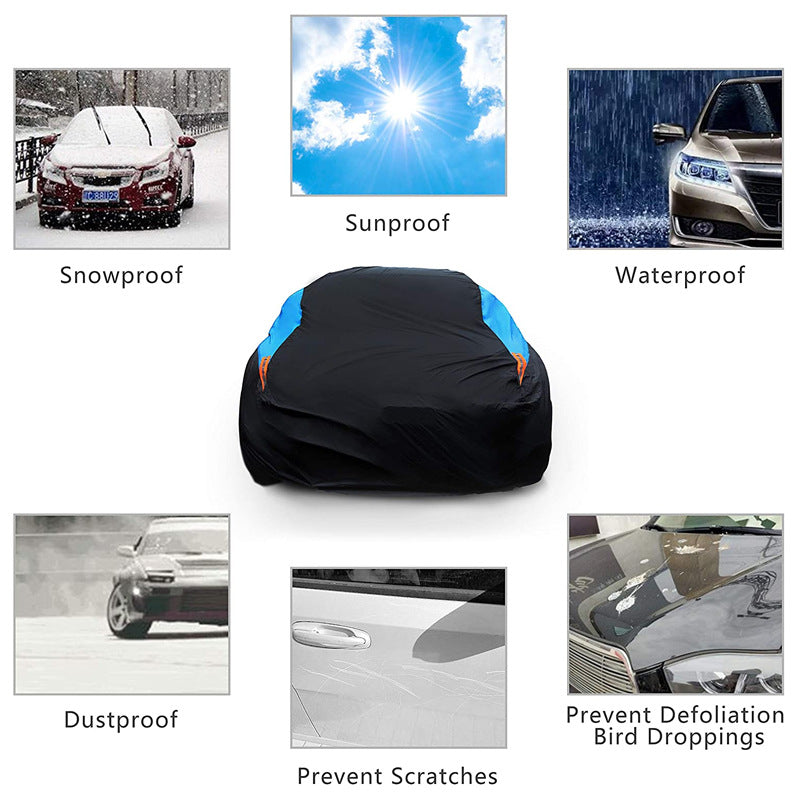 Universal Fit Car Cover All Weather Waterproof Snowproof UV Protection