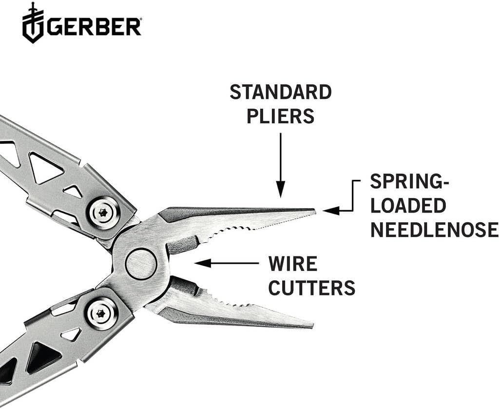 15-in-1 EDC Pocket Knife Set with Wire Stripper, Needle Nose Pliers, and Pocket Clip, Stainless Steel