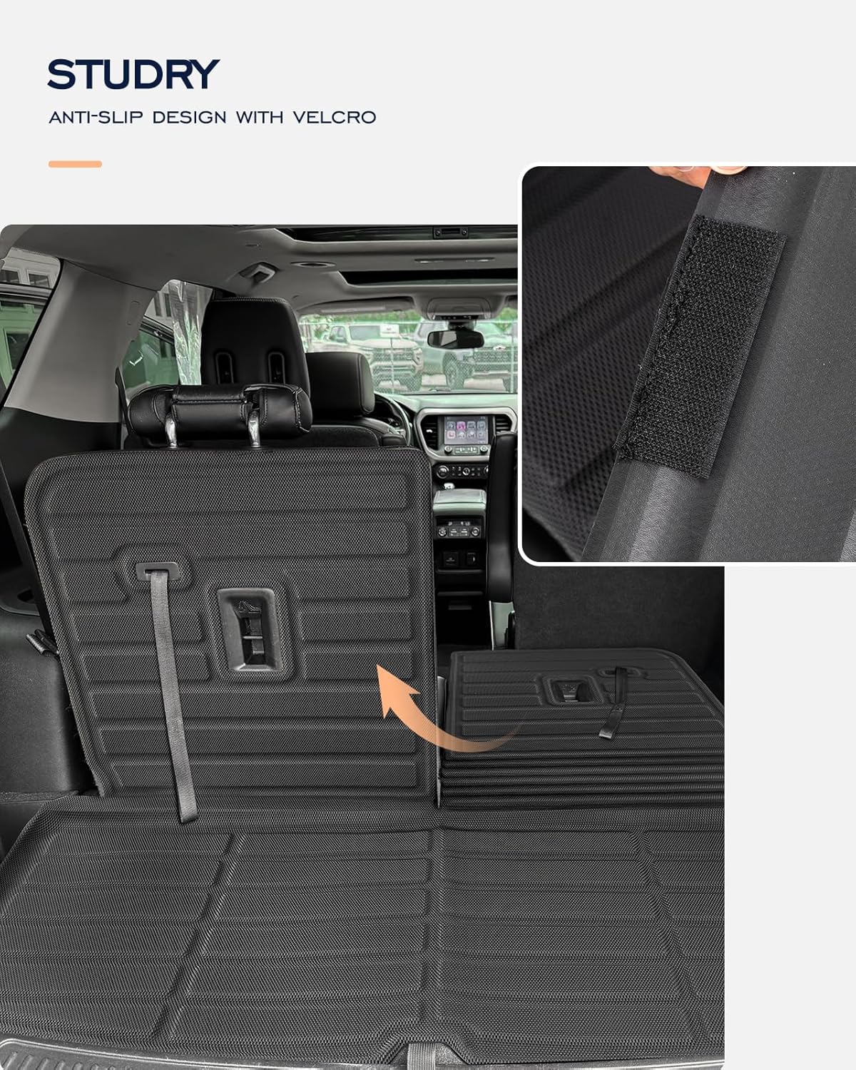 Floor Mats for GMC Acadia 2017-2023, Black, Full Set