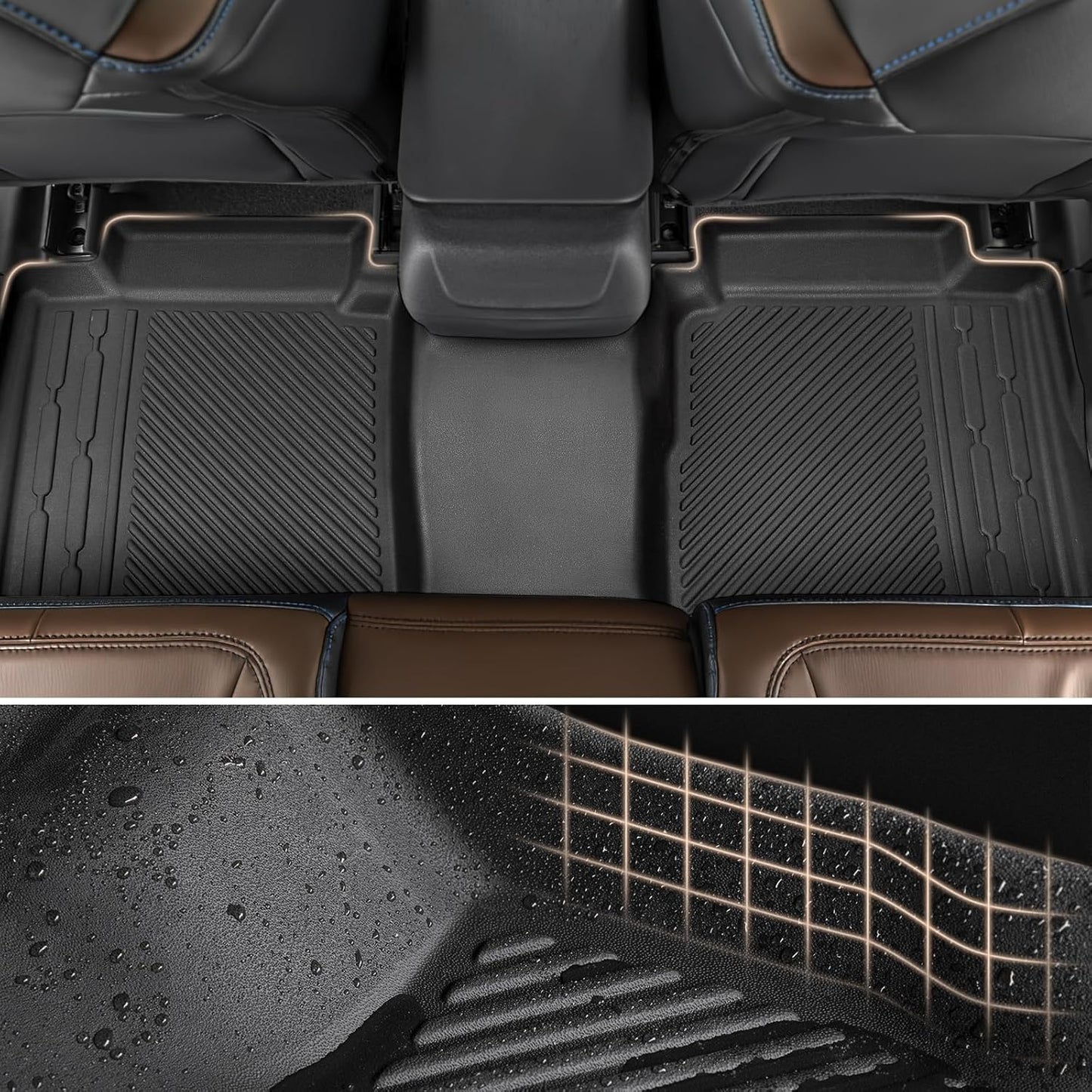 Floor Mats for Ford Bronco 2021-2024 (Only for 4 Door), Black, 4 Pieces