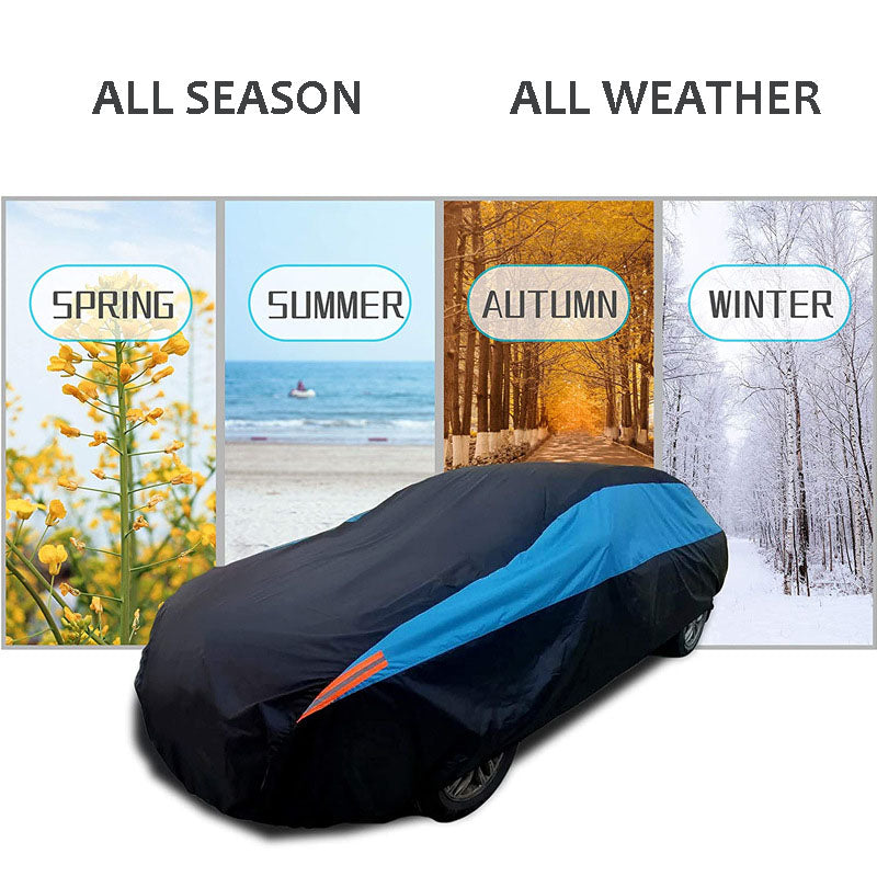 Universal Fit Car Cover All Weather Waterproof Snowproof UV Protection