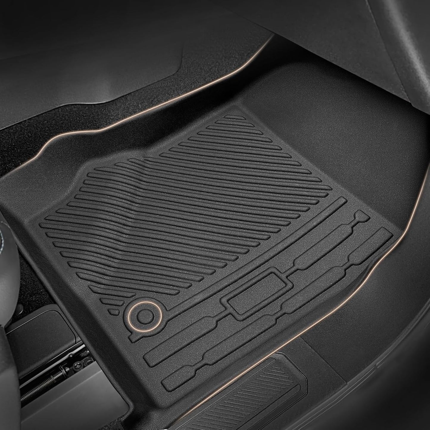 Floor Mats for Ford Bronco 2021-2024 (Only for 4 Door), Black, 4 Pieces