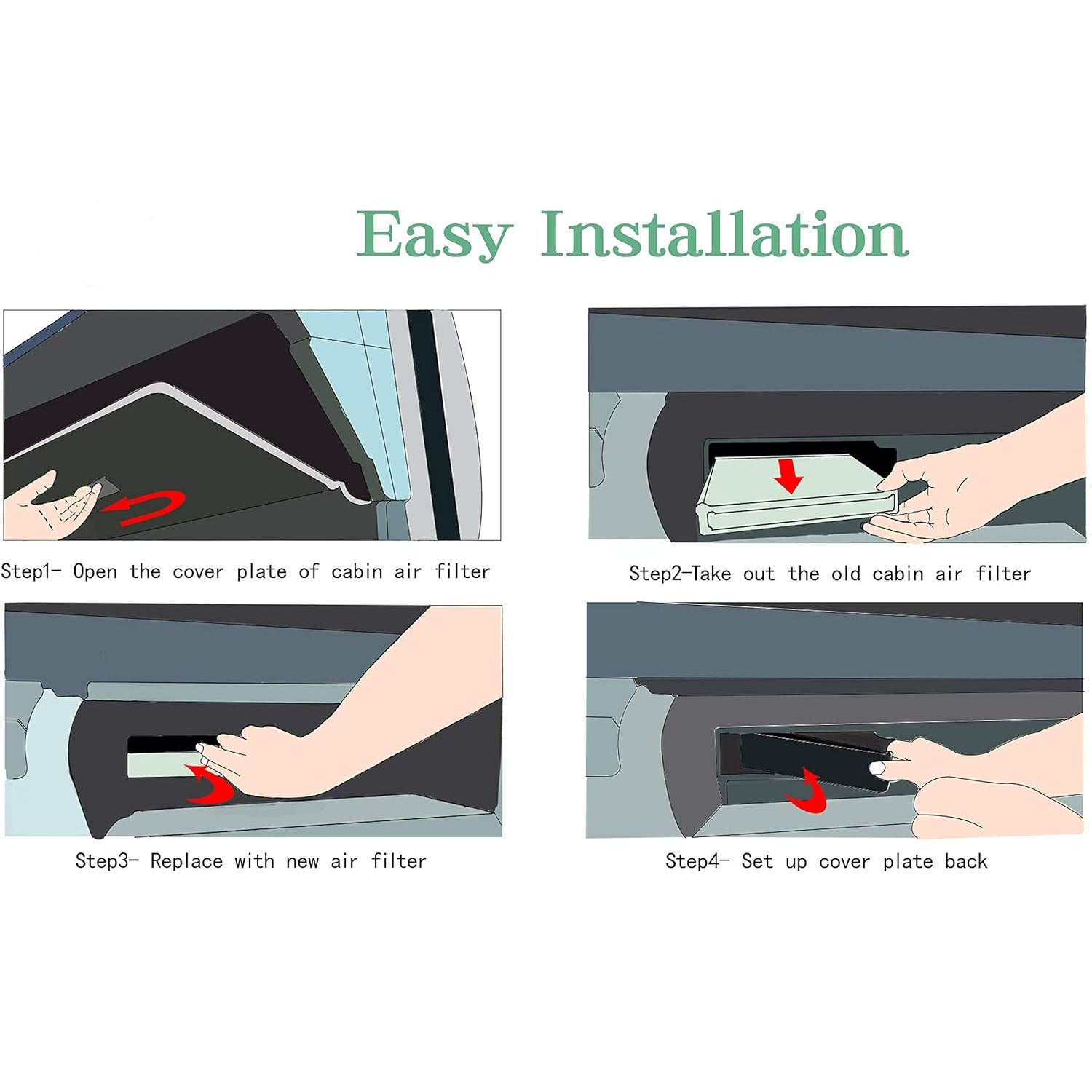 Cabin Air Filter for Hyundai and Kia Models - SHARGGE