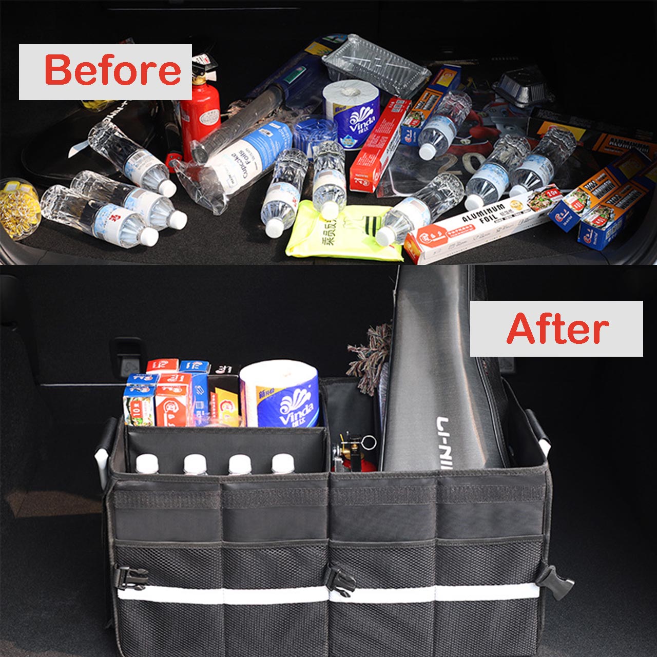 Collapsible Trunk Organizer Waterproof Cargo Storage Box