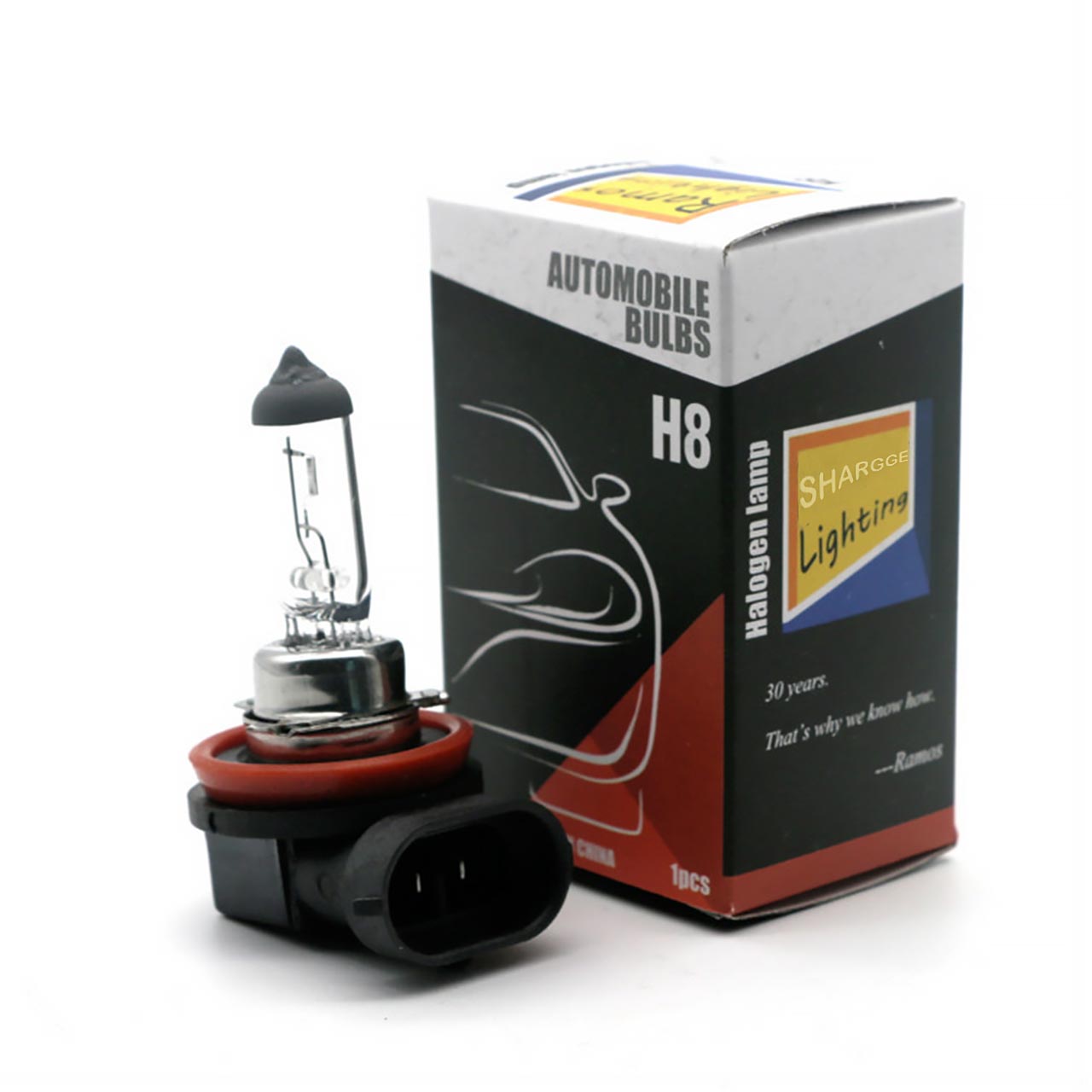 2 Pack H8 Halogen Headlight, High Beam, Low Beam and Fog Replacement High Performance Bulb - SHARGGE