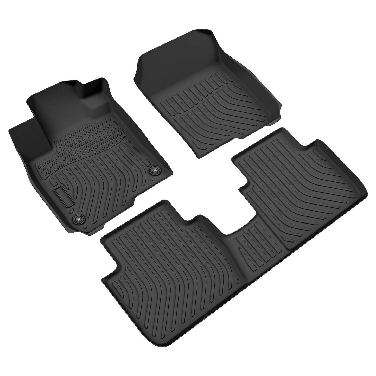 for Honda HR-V 2023, TPE All Weather Floor Mats, Black, 3 Pieces - SHARGGE