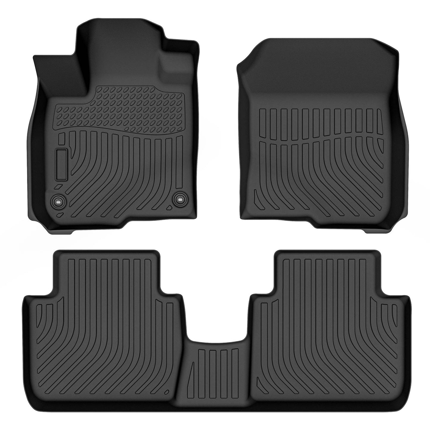 for Honda HR-V 2023, TPE All Weather Floor Mats, Black, 3 Pieces - SHARGGE