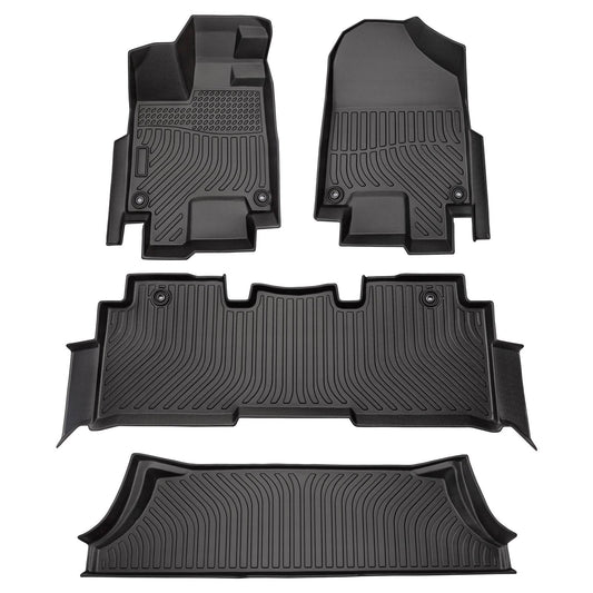 for Honda Odyssey 2018-2023, TPE All Weather Floor Mats, Black, 4 Pieces - SHARGGE