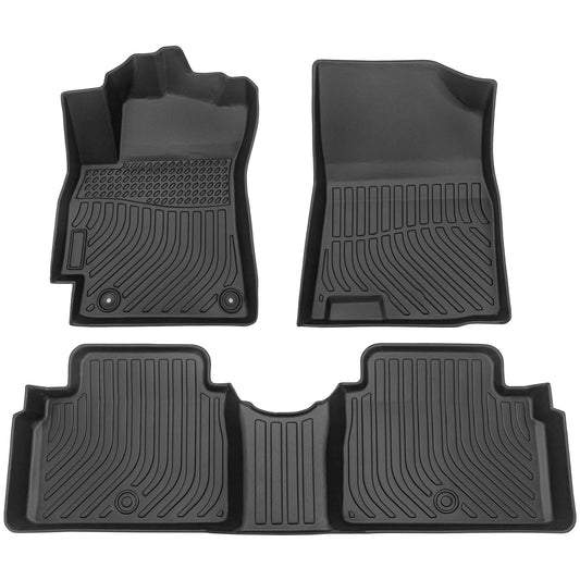 for Hyundai Elantra 2021-2023, TPE All Weather Floor Mats, Black, 3 Pieces - SHARGGE