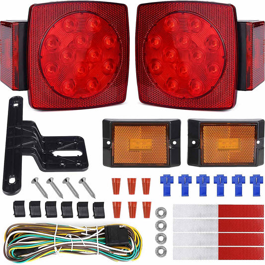 2 Pack Submersible Trailer Tail Light Kit, Turn Function, DOT Compliance, IP67 Waterproof - SHARGGE