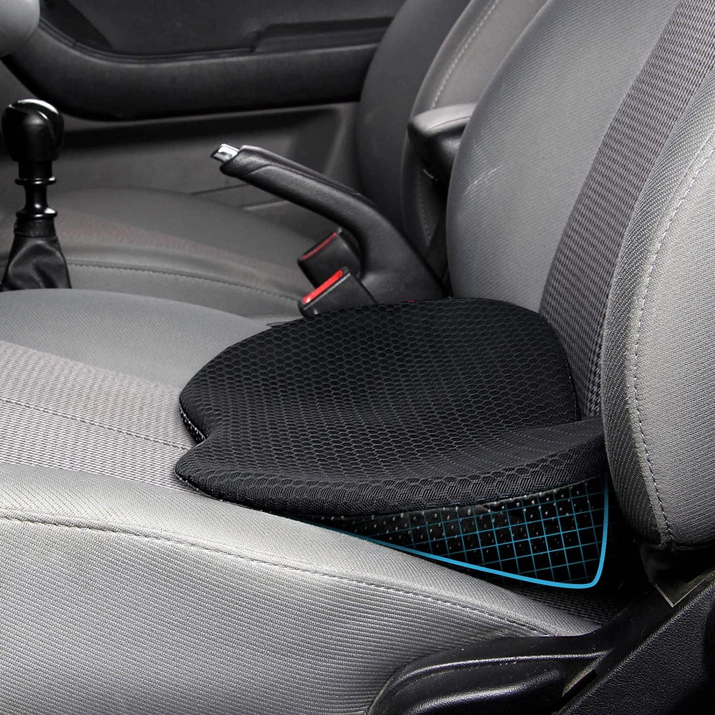 Memory Foam Car Seat Cushion for Sciatica & Lower Back Pain Relief