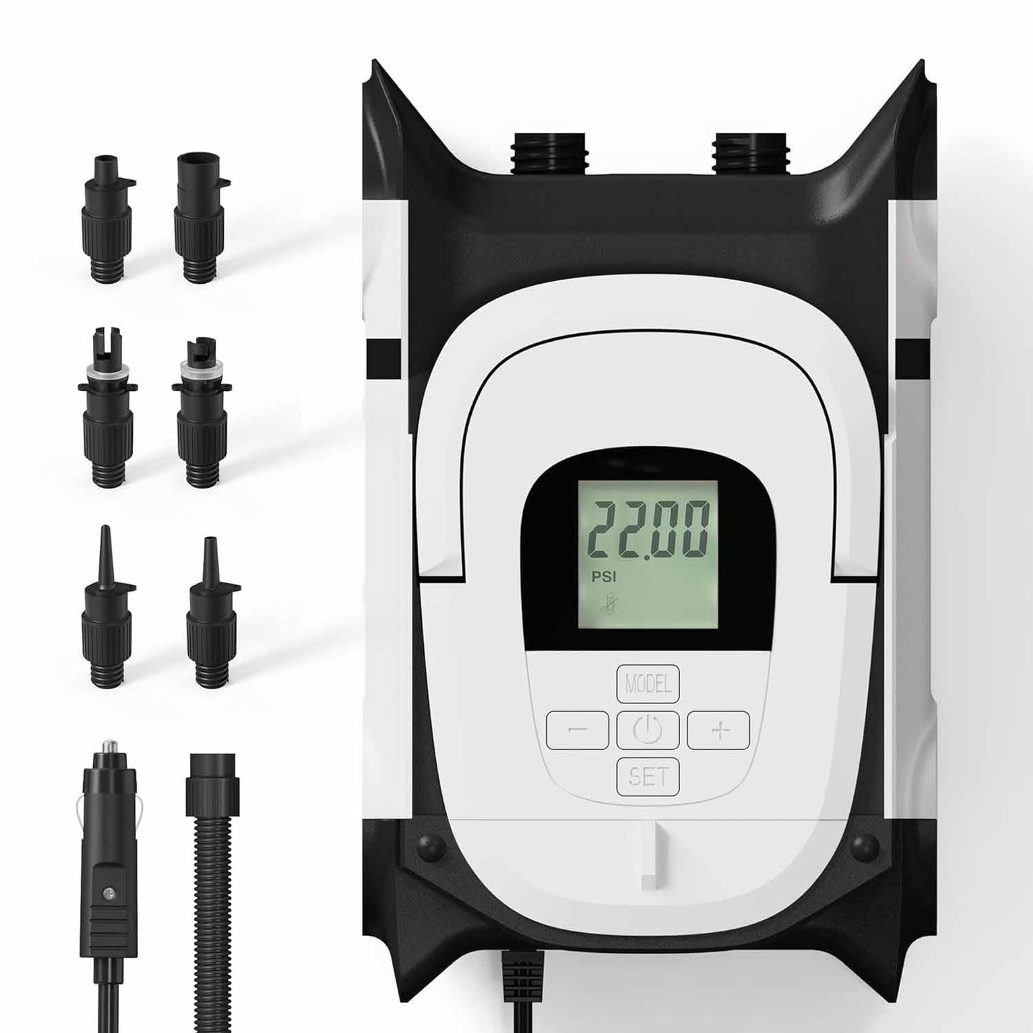 Portable Electric Air Pump for Inflatable SUP Paddle Board Boat Kayak Car Power DC12V 22PSI