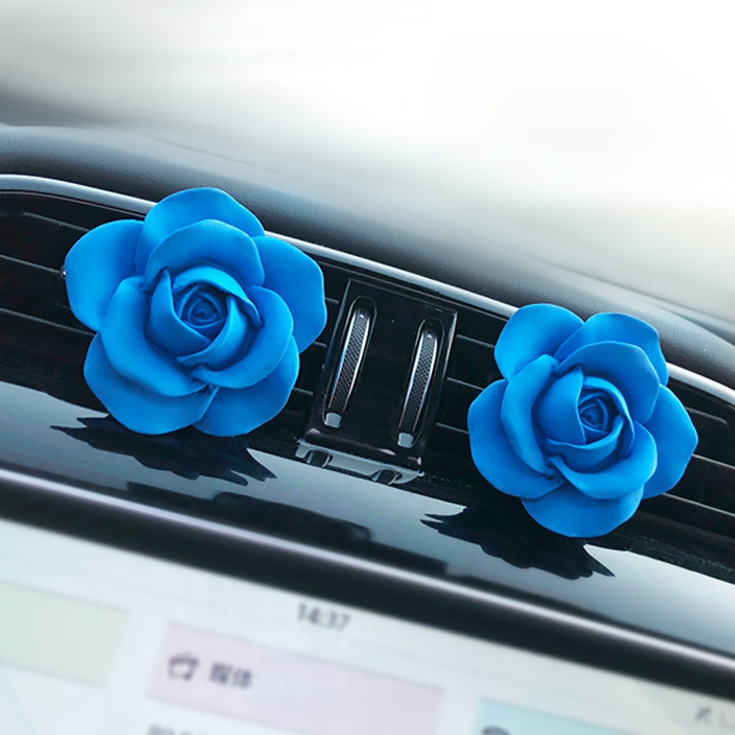 Rose Vent Fragrance Diffuser Clip Car Air Freshener