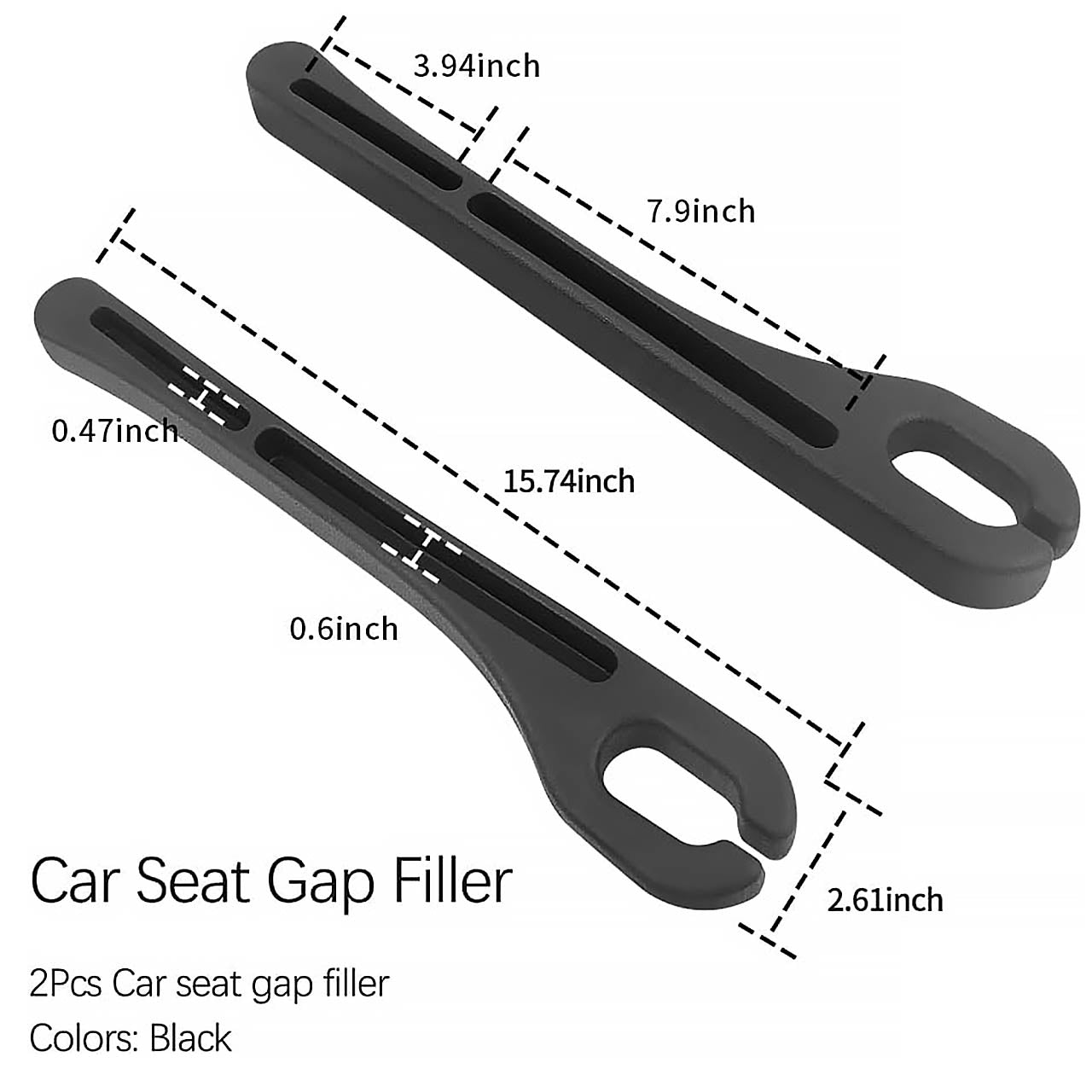 Seat Gap Filler Organizer for Cell Phone and Key