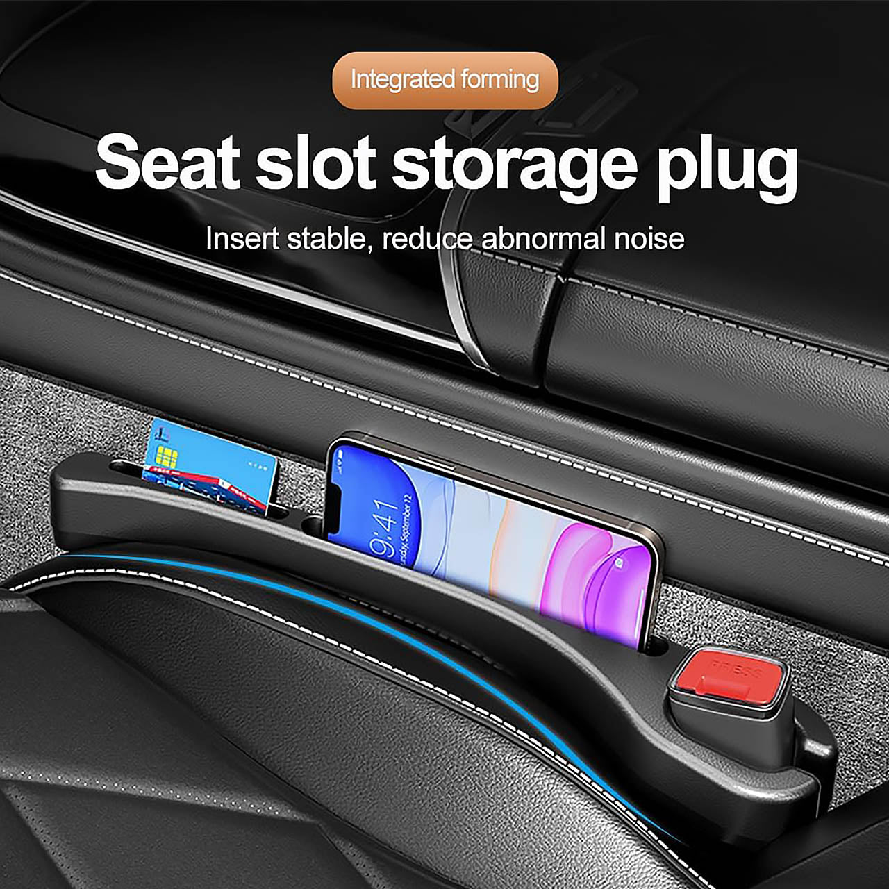 Seat Gap Filler Organizer for Cell Phone and Key