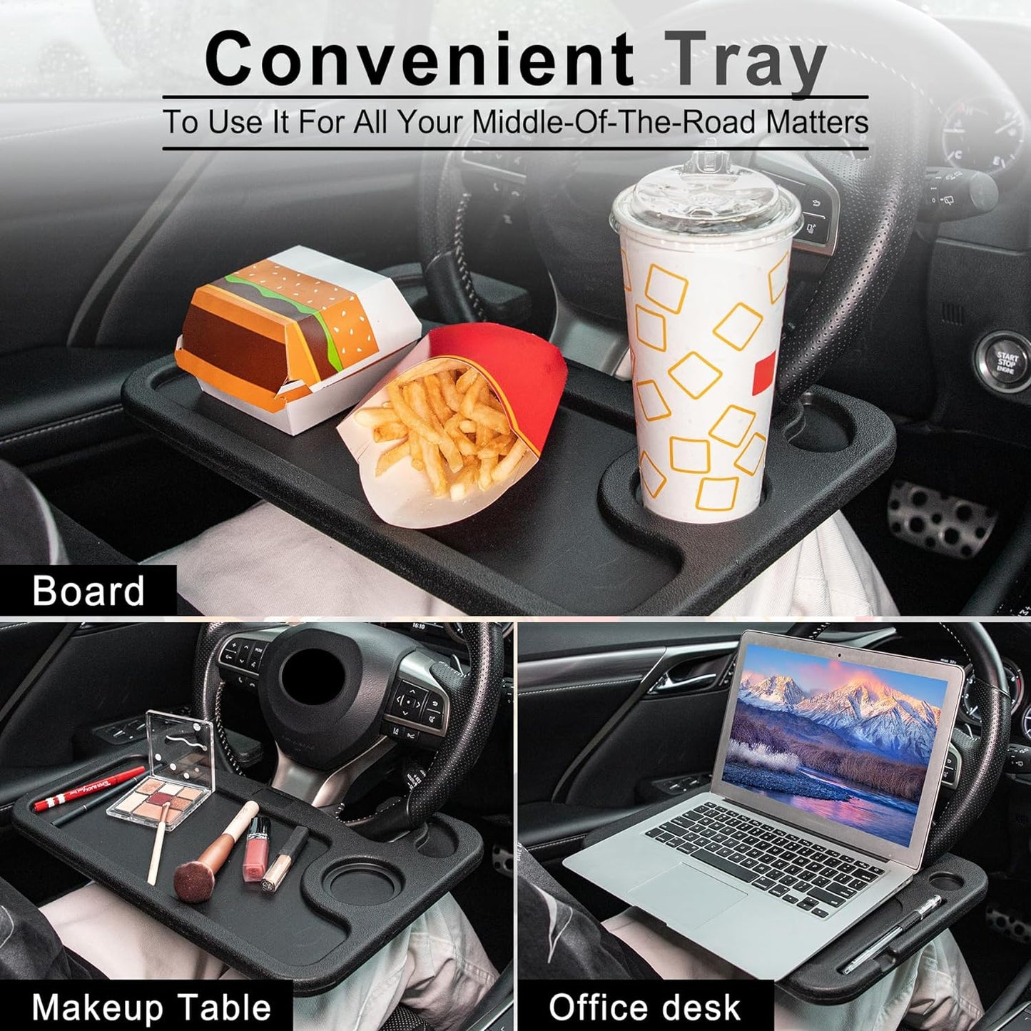 Steering Wheel Tray Mini Desk