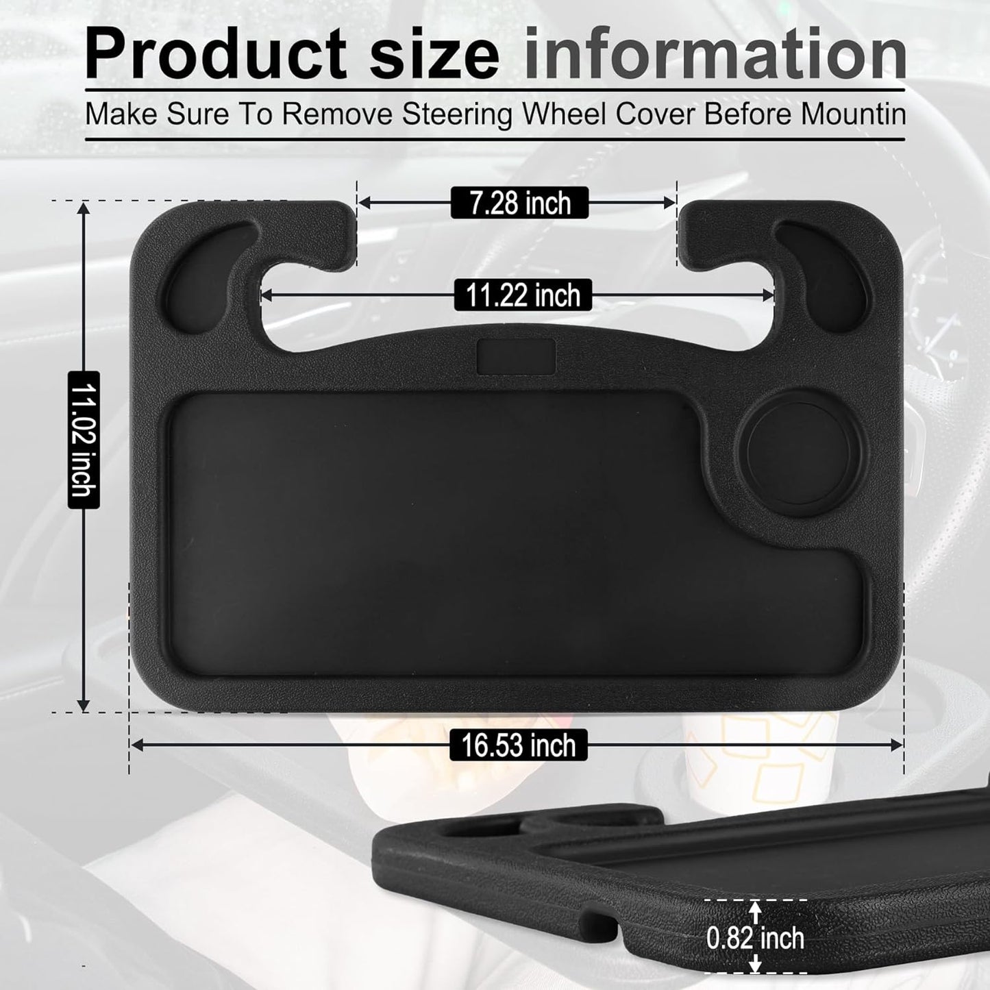 Steering Wheel Tray Mini Desk