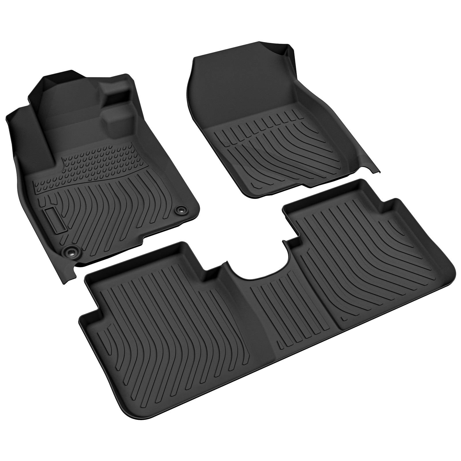 for Honda CR-V 2017-2022, TPE All Weather Floor Mats , Black, 3 Pieces - SHARGGE