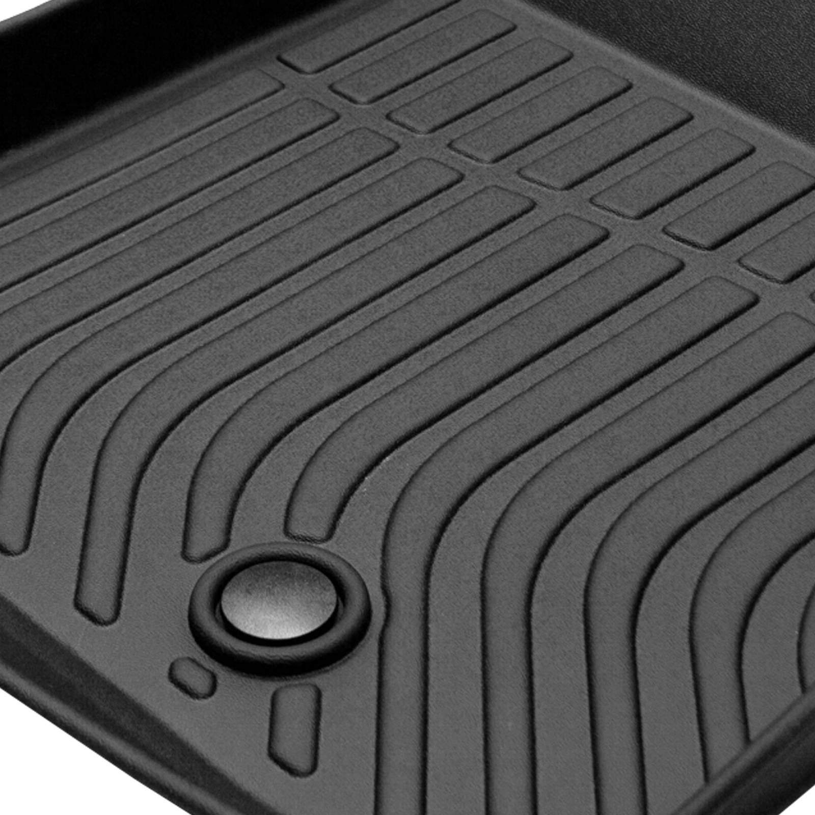 for Mustan Mach-E 2021-2023, TPE All Weather Floor Mats, Black, 3 pieces - SHARGGE