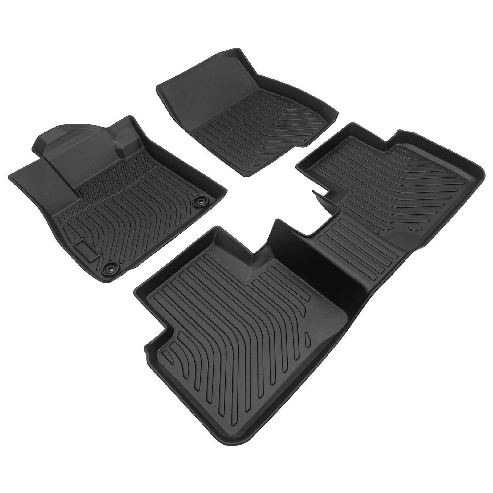 for Honda Accord 2017-2022, TPE All Weather Floor Mats , Black, 3 Pieces - SHARGGE