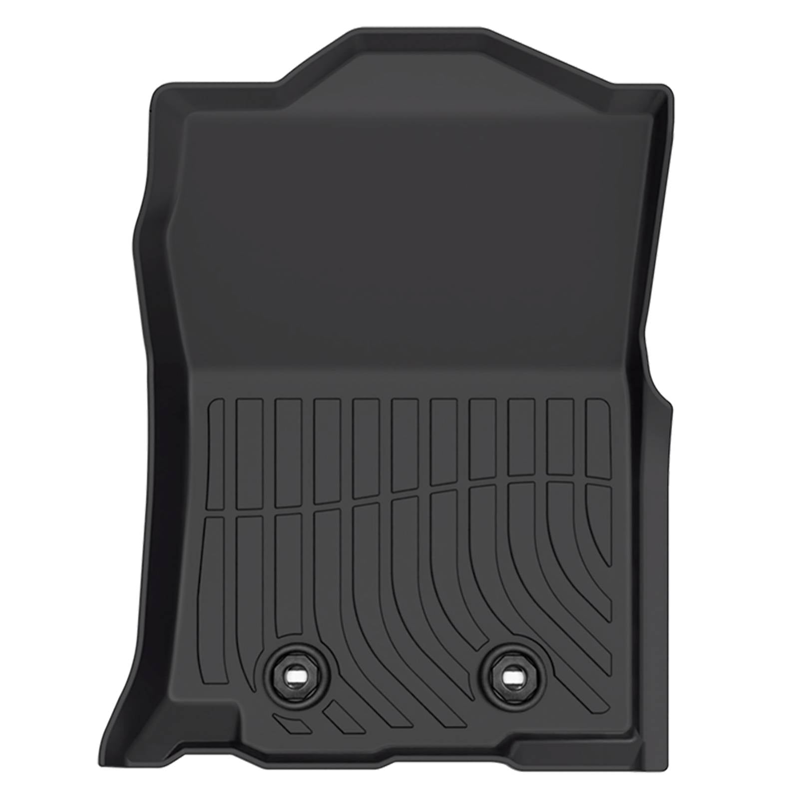 for Toyota Tacoma Double Cab 2018-2023, TPE All Weather Floor Mats, Black, 3 Pieces - SHARGGE