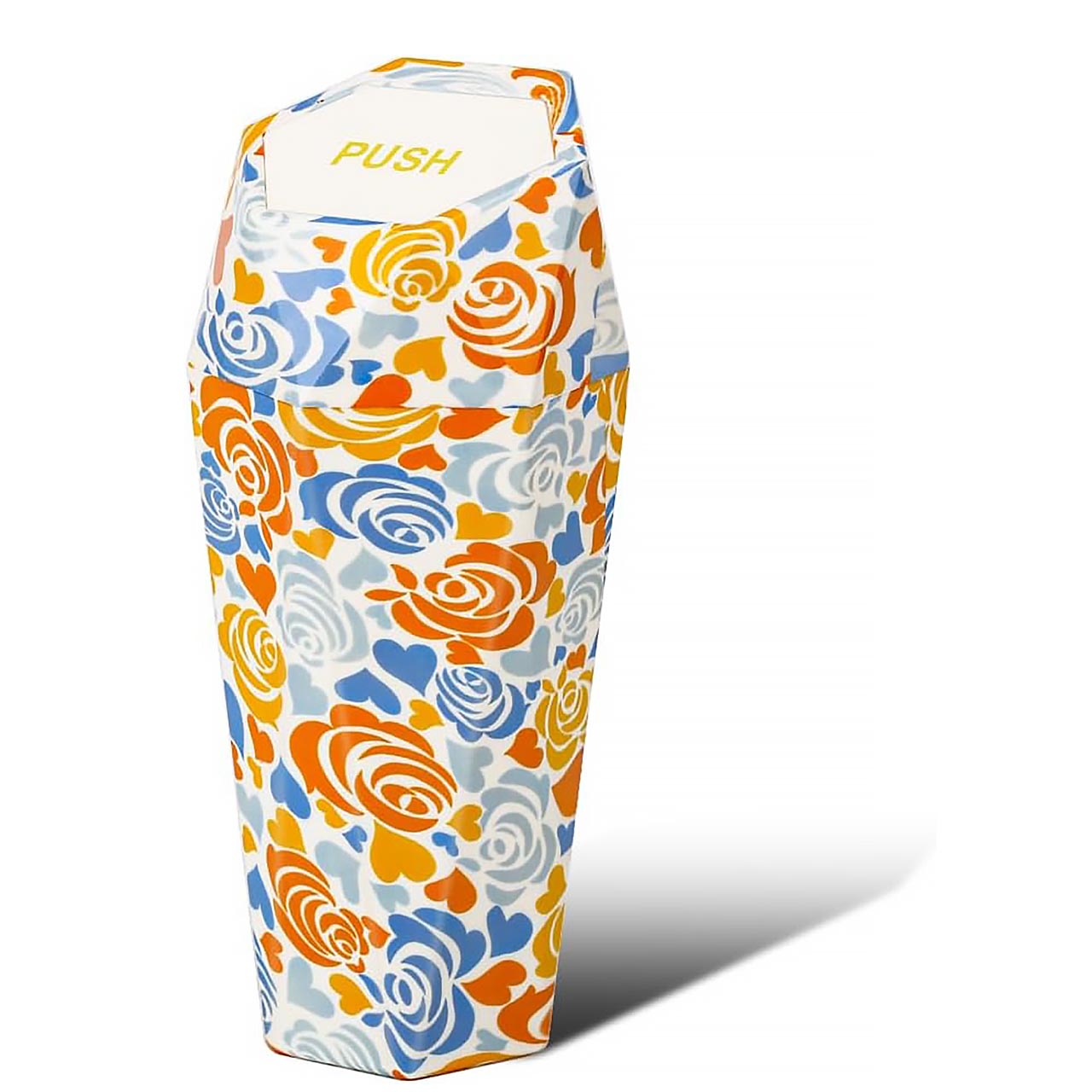 Trash Can Fit for Cup Holder, Color Floral