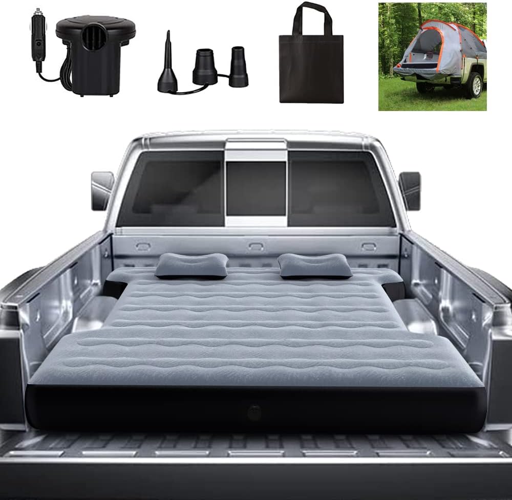 Inflatable Mattress for Pickup Truck Trunk  Air Pad Bed, Color Grey