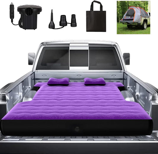 Inflatable Mattress for Pickup Truck Trunk  Air Pad Bed, Color Purple