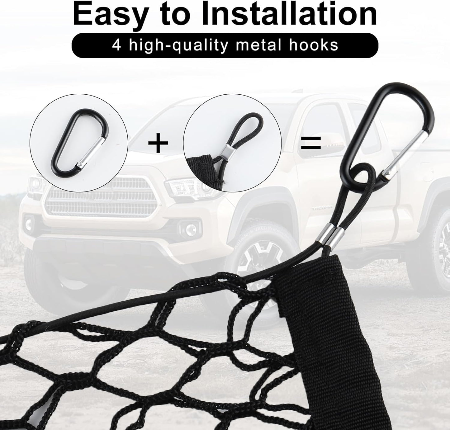 Cargo Net Trunk Storage Stretchable with Hook