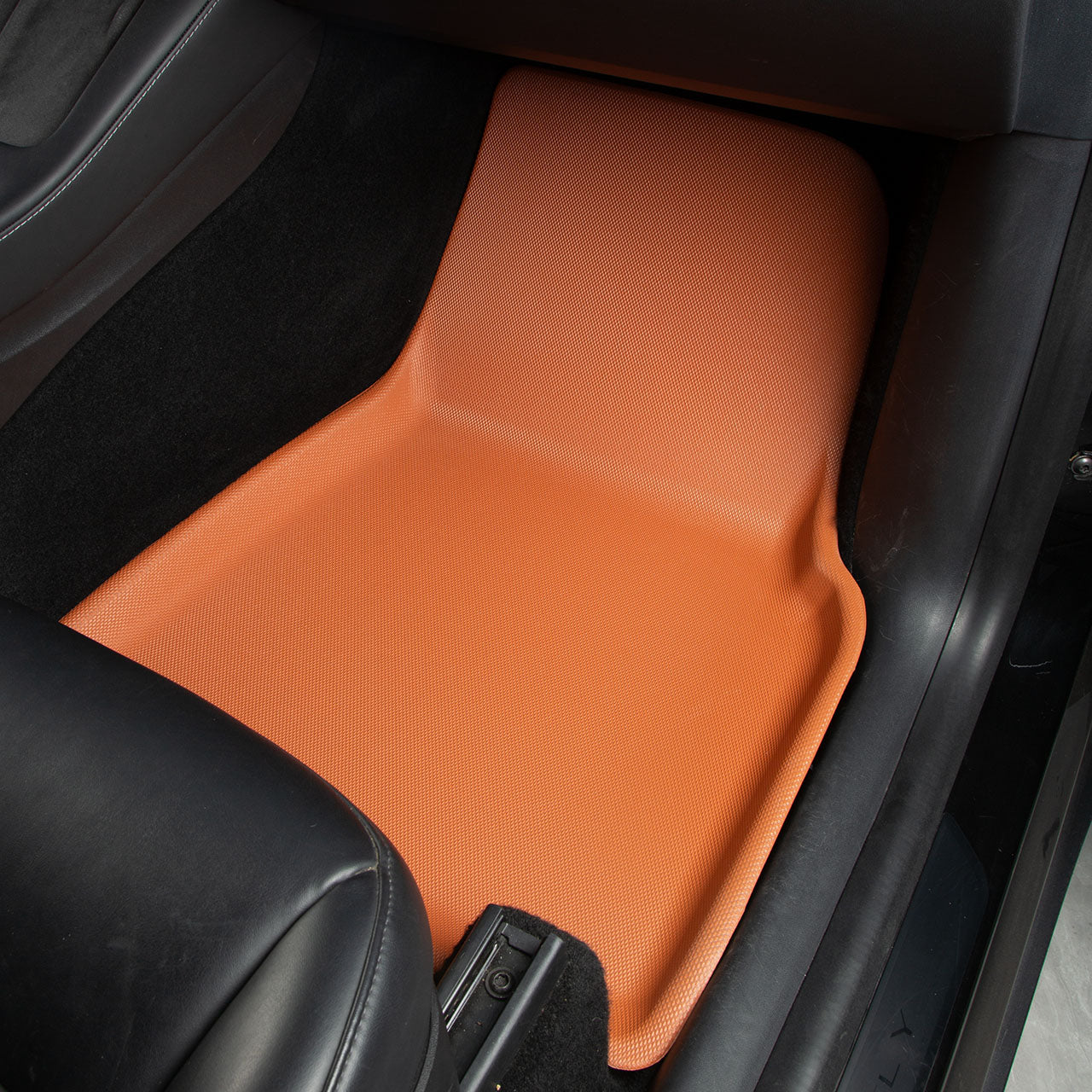 for Tesla Model Y 2020-2024, 3 Layer All-Weather Protection, Orange, 4 Pieces - SHARGGE