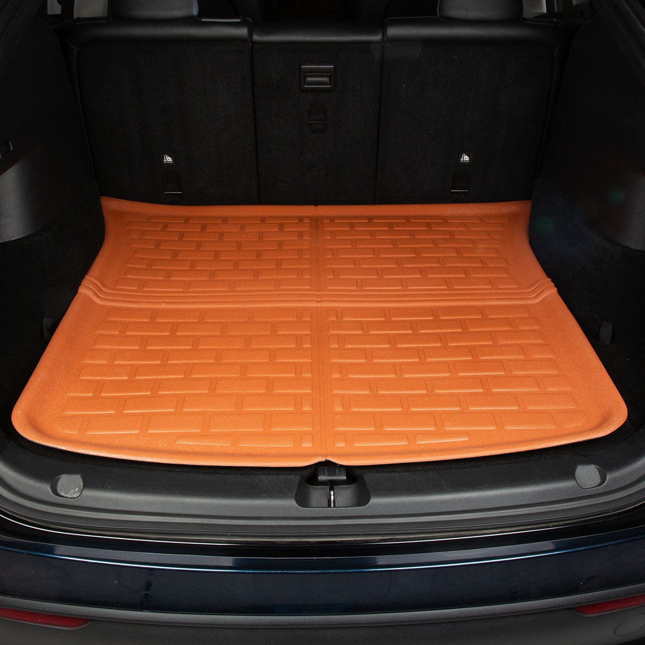 for Tesla Model Y 2020-2024, 3 Layer All-Weather Protection, Orange, 4 Pieces - SHARGGE