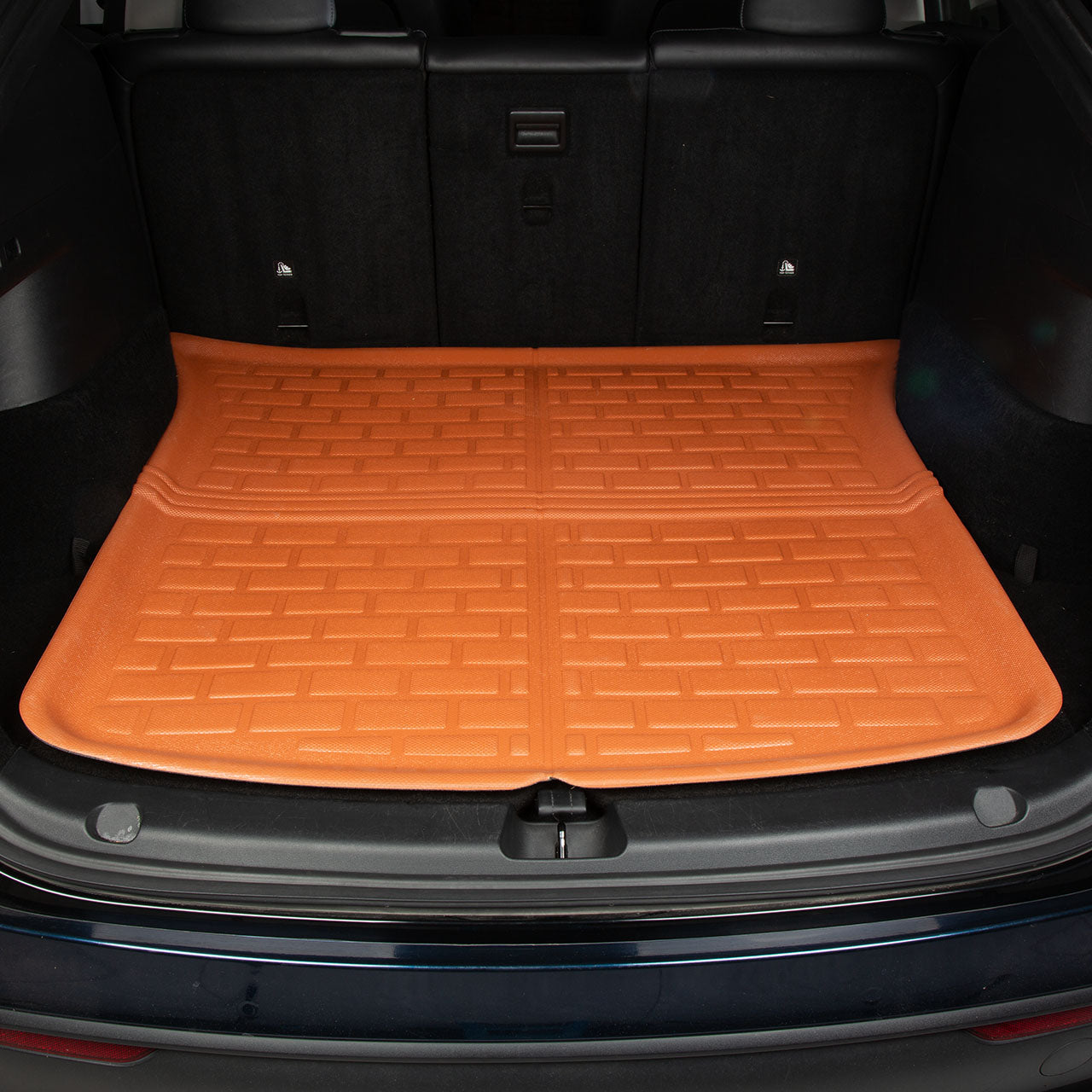 Floor Mats for Tesla Model Y 2020-2024, XPE Material, Orange, 4 Pieces