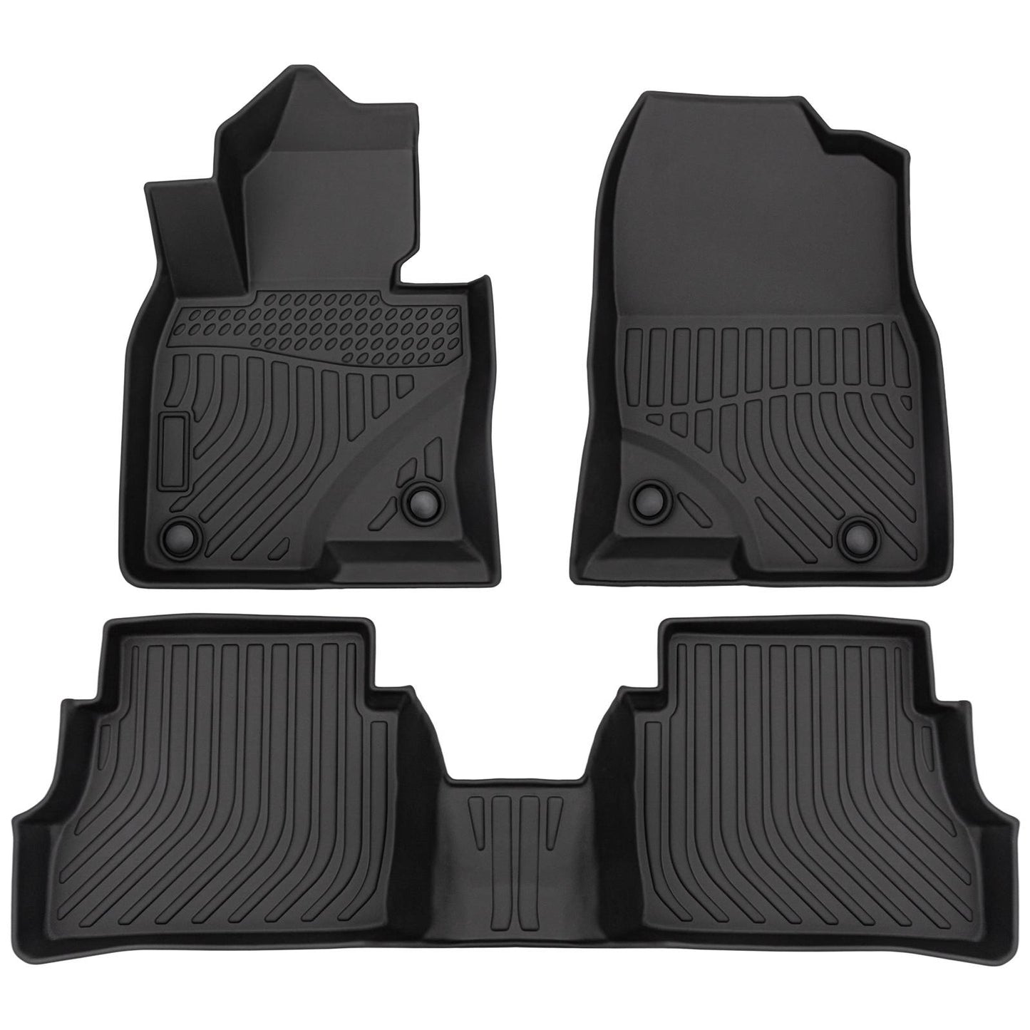 for Mazda CX-5 2017-2023, TPE All Weather Floor Mats, Black, 3 Pieces - SHARGGE