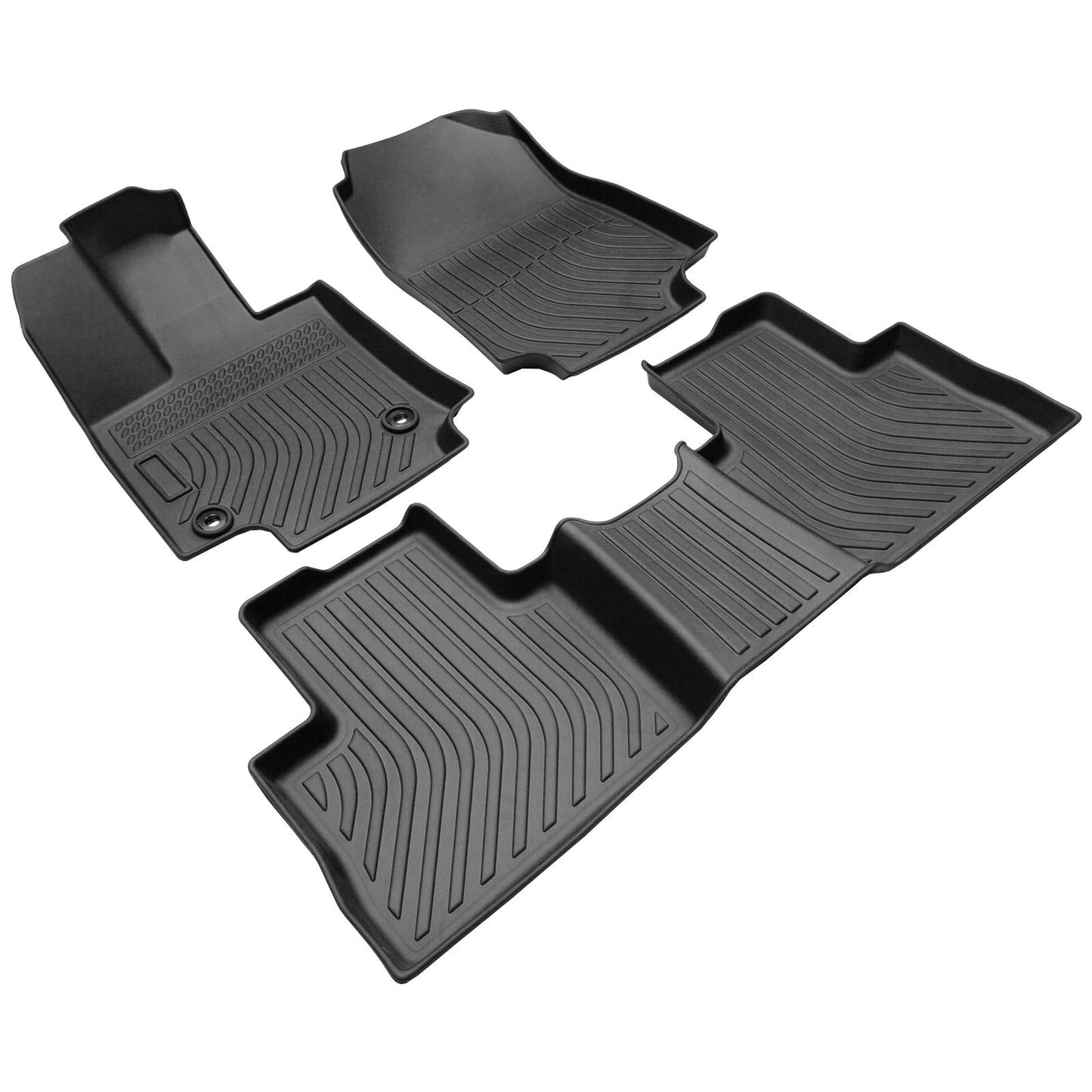 for Toyota RAV4 2019-2023, TPE All Weather Floor Mats, Black, 3 Pieces - SHARGGE