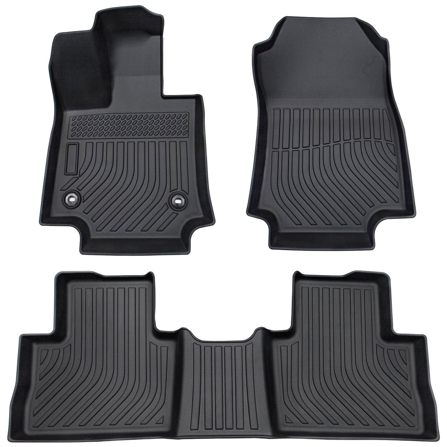 for Toyota RAV4 2019-2023, TPE All Weather Floor Mats, Black, 3 Pieces - SHARGGE