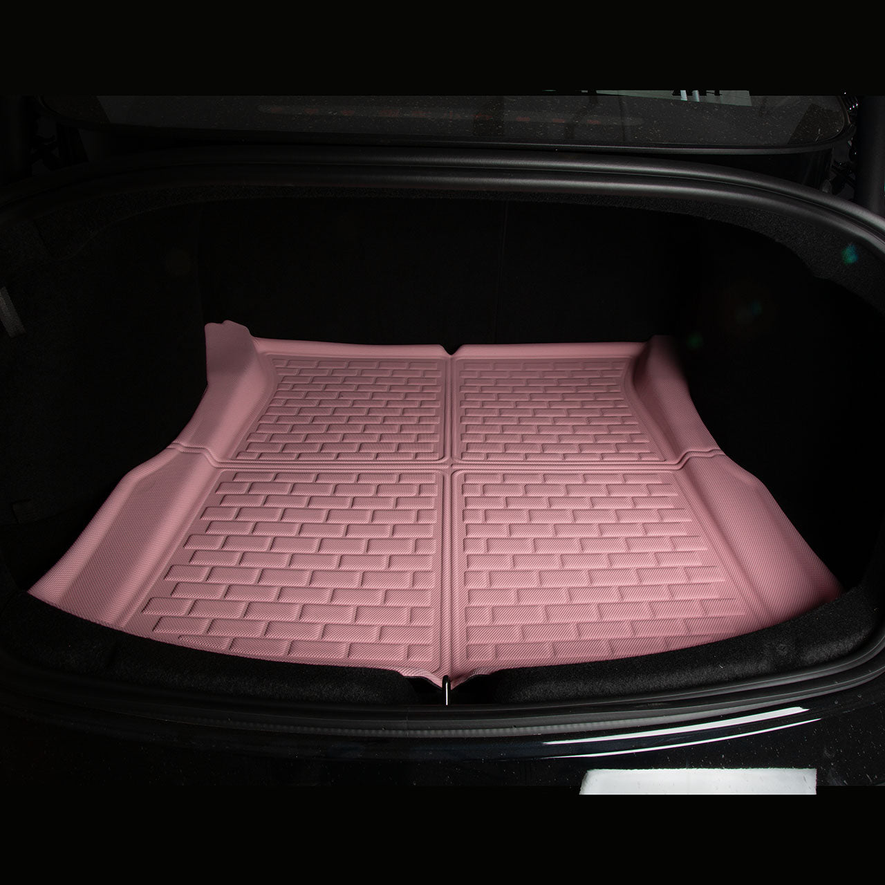 for Tesla Model 3 2024, 3 Layer All-Season Floor Mats, Pink, 4 Pieces - SHARGGE